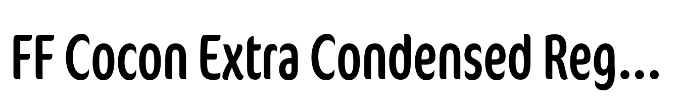 FF Cocon Extra Condensed Regular
